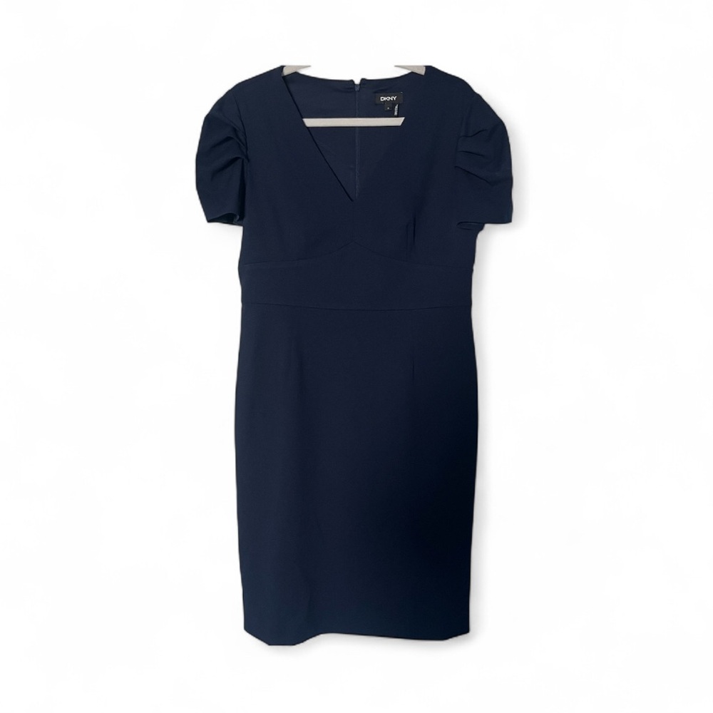 DKNY Navy Midi Dress
